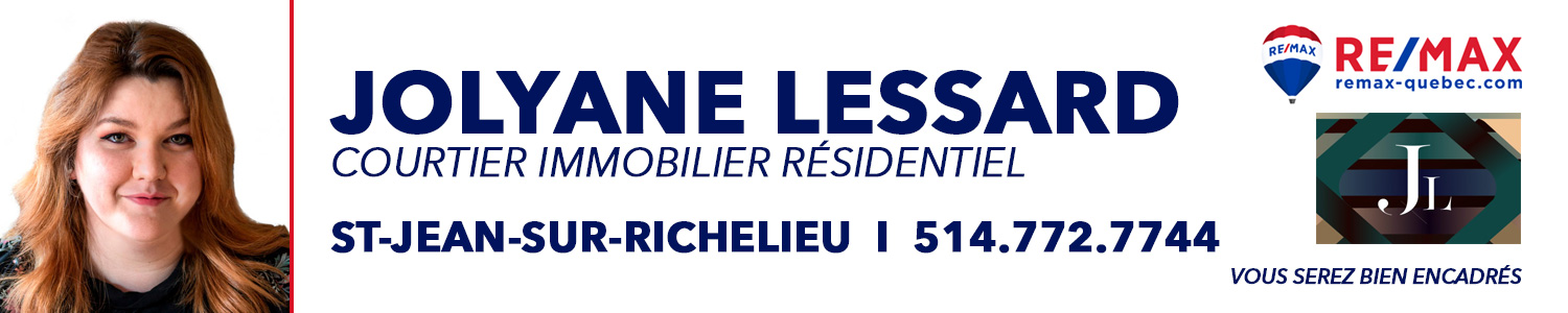 Jolyane Lessard - Courtier immobilier RE/MAX Saint-Jean-sur-Richelieu