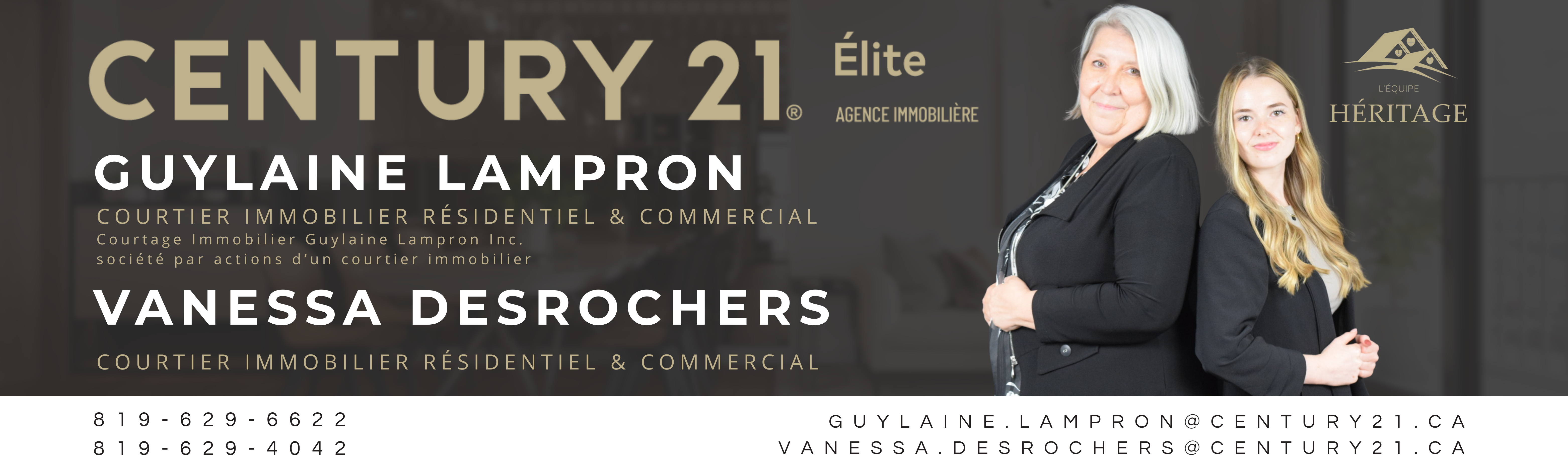 ÉQUIPE HÉRITAGE COURTAGE IMMOBILIER – CENTURY 21 ÉLITE