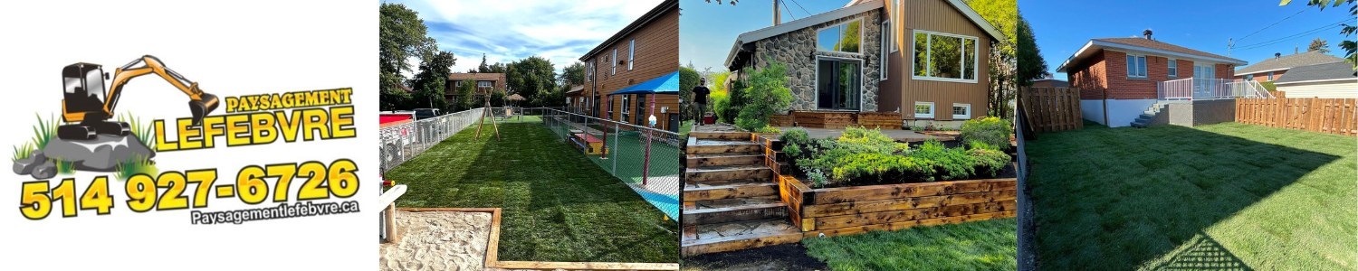 Paysagement Lefebvre - Terrassement  , Pavé-uni, Pose de tourbe Saint-François