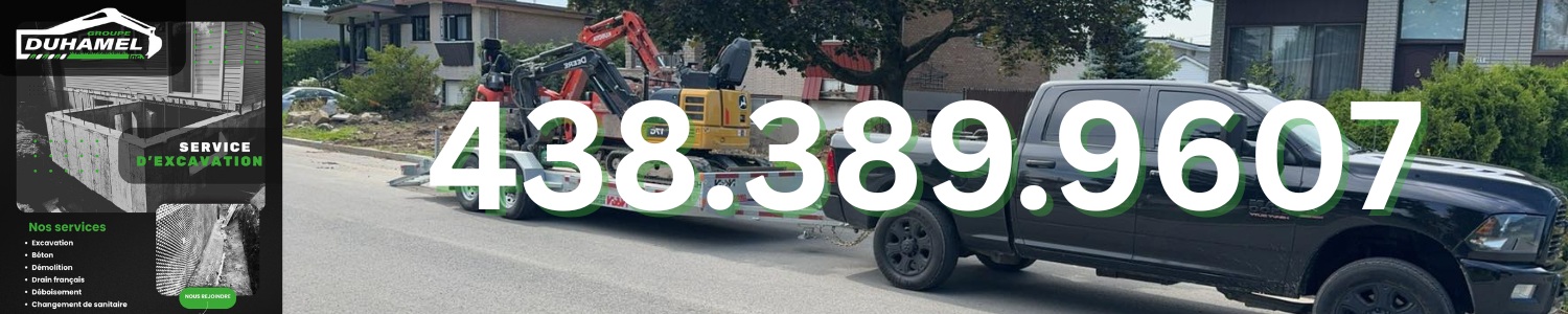 Groupe Duhamel inc - Entrepreneur en Excavation, Drain Français Mascouche