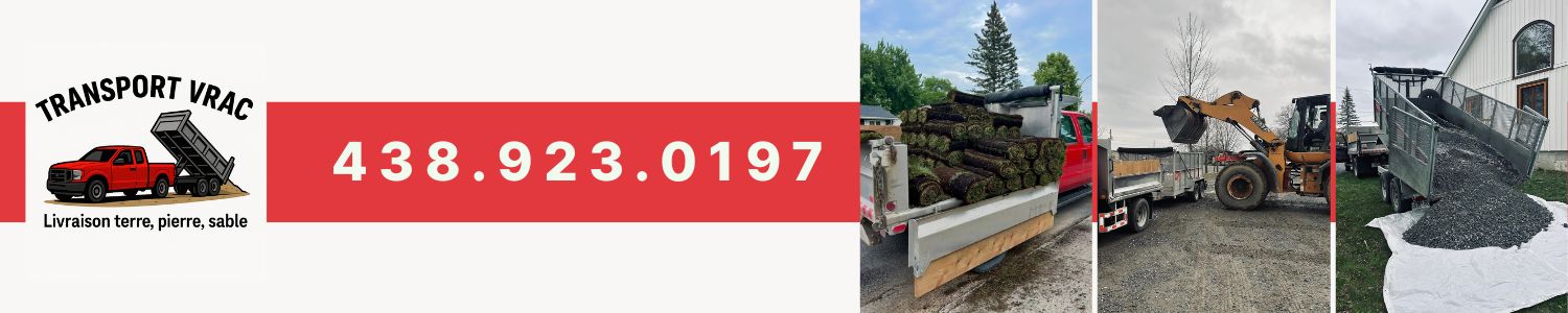Transport Vrac - Livraison terre, pierre, sable