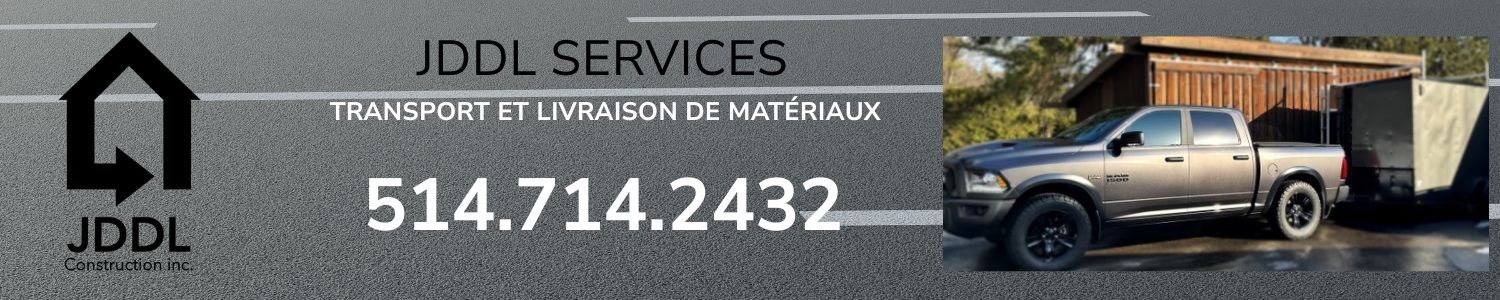JDDL Services - Transport et Livraison de Matériaux Saint-Jérôme